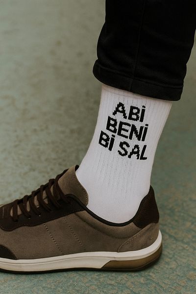 ÖZKAHRA TEKSTİL Brother, Don'T Be so Sal Written Socks Unisex - Humorous - Gift