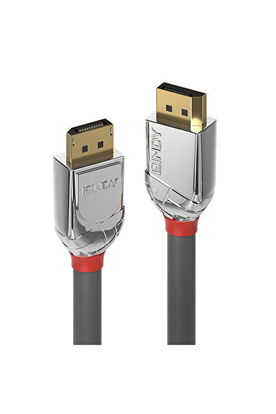 LİNDY Video Cables Lindy DisplayPort 1.2 Cable, 5m, Chrome
