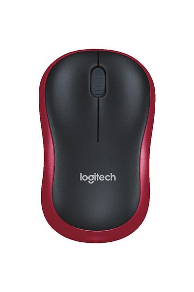 logitech Mouse M185 Wireless, 1000 DPI, rosu