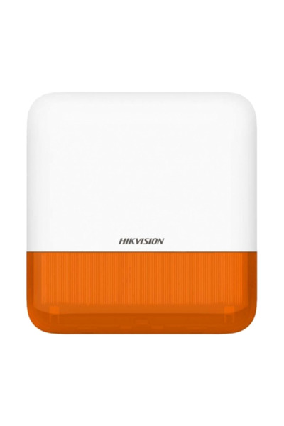 Hikvision AXPRO DS-PS1-E-WE Sirenă wireless de exterior 110dB Stroboscop alba...