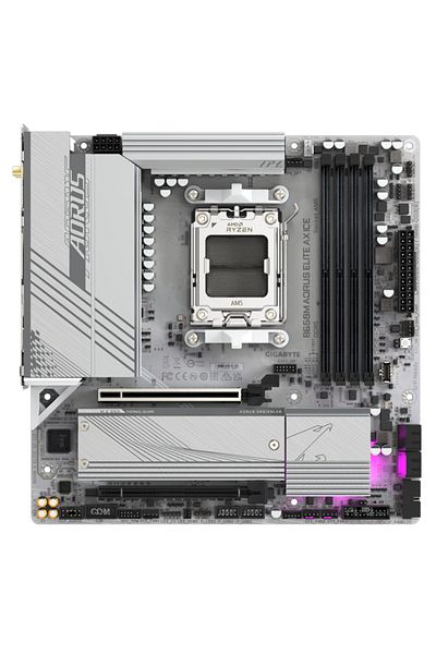Gigabyte Placa de baza B650M AORUS ELITE AX ICE AM5