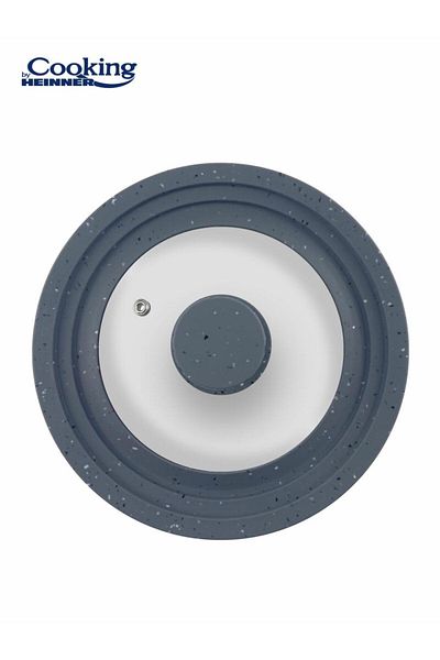 Heinner SET OF 3 BOTTLE LIDS WITH ADJUSTABLE SILICONE RIMS 16/18/20 CM; 22/24/26 CM; 28/30/32 CM; GR