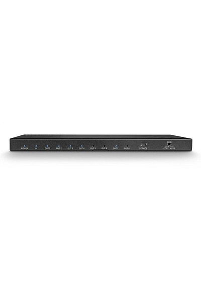LİNDY 8 Port HDMI 2.0 Splitter, supported bandwidth 18Gbps, maximum resolution 3840x2160@60