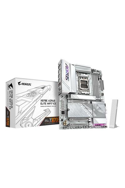 Gigabyte Placa de Baza X870E AORUS ELITE WIFI7 ICE AM5, 4x DDR5, 2x USB4 1x HDMI 1x front HDMI,