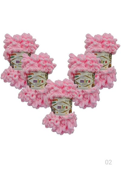 Mira 5 Rolls of puffy Wool Yarn for Blankets and Bedspreads