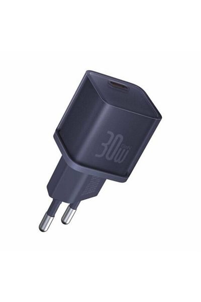 Baseus GaN5S mains charger, Quick Charge 30W, 1 x USB Type-C 5V/3.0A, dark purple