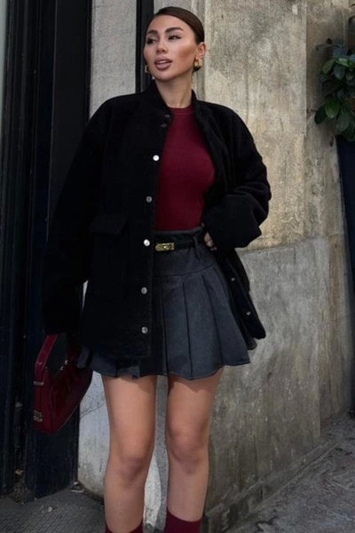 Lijuri Μπουφάν Livia με επένδυση από ψεύτικη γούνα 6109-08