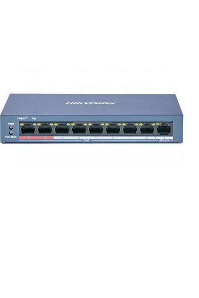 Hikvision Switch DS-3E0109P-E/M(B), 8-port, PoE