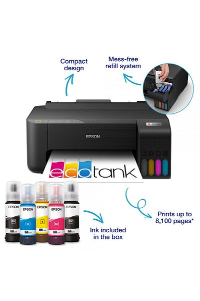EPSON CISS L1270 color inkjet printer, A4 size, max speed 33ppm black and white, 15ppm color