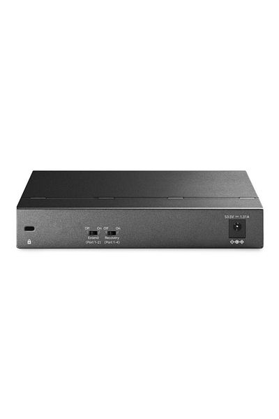 TP-LINK 6-Port Gigabit Desktop Switch with 3-Port PoE+ and 1-Port PoE++ PORT: 1× Gigabit PoE++ Port, 3