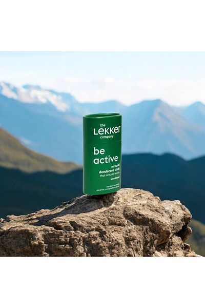 LEKKER Deodorant stick Lekker, , vegan, aluminum-free, Be active Woodland 40g (zero plastic)