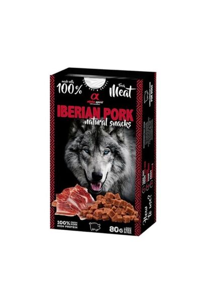 Alpha Spirit DOĞAL ATIŞTIRMALIK KÖPEK ÖDÜL MAMASI - JAMBON 80gr