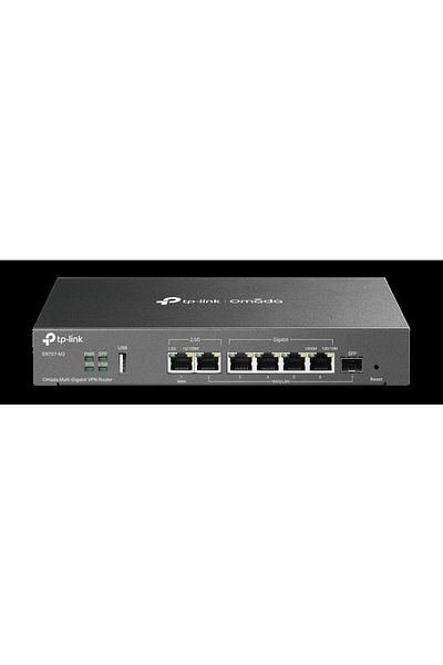 TP-LINK Omada Multi-Gigabit VPN Router PORT: 1× 2.5G RJ45 WAN Port, 1× 2.5G RJ45 WAN/LAN Port, 1× Giga