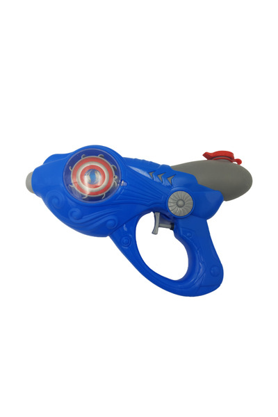 LUDIRO Παιχνίδι Νεροπίστολο, με Περιστρεφόμενο Δίσκο και Διαδραστικά Φώτα, Μπλε Γκρι, 25x5x18 εκ., + 3 Ετών