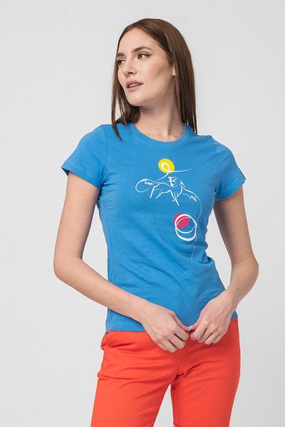 Pegas TSHIRT CASUAL F CAL AZURE-M