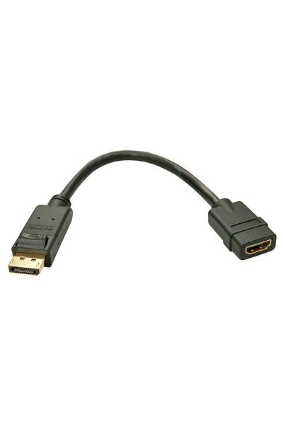 LİNDY Adaptor LY-41005, DisplayPort 1.2 to HDMI 1.3, negru