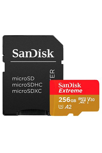 SanDisk Card de Memorie MicroSDXC Extreme PLUS, 256GB, Clasa 10, R/W speed: up to 100MB/s/ 90M