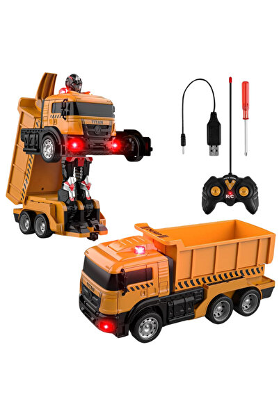 LUDIRO Трансформиращ камион 3 в 1, функция за деформация, реалистични звуци и...