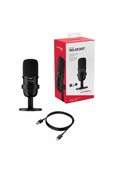 HP Microfon HyperX SoloCast, Black