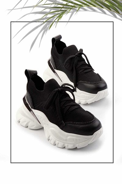 Bambi Black Black Leather Women's Sneaker K01480004903