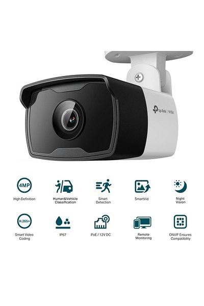 TP-LINK IR Bullet Outdoor Surveillance Camera VIGIC340I(2.8MM), Image Sensor: CMO