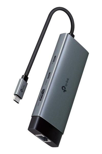TP-LINK USB Type-C 6-Port Hub SPEC: 1 USB-C Connector, 1 HDMI 4K 60Hz Port, 1 USB-C PD 100W Port, 1 RJ