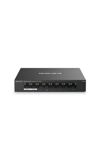 Mercusys Desktop switch 8 Gigabit ports, MS108GP, 7 POE ports (1-7), POE budget: 65 W, Stan