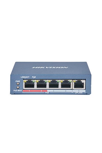 Hikvision Switch DS-3E0105P-E(B), 4-port, PoE