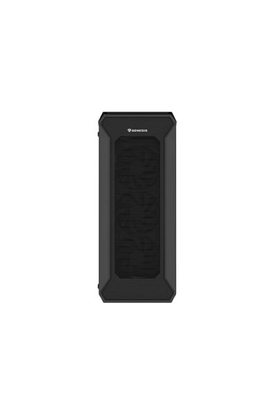 Genesis IRID 505F Mid Tower Case BLACK, Tempered Glass, Expansion Slots 8, Drive Bays: 2x