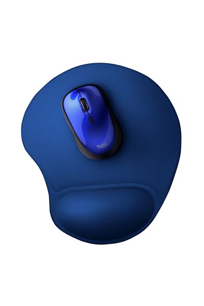 Trust Bigfoot gel mousepad, dimensions 16 x 205 x 236, blue