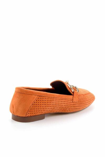 Bambi Turuncu Kadın Loafer Ayakkabı K01258510302