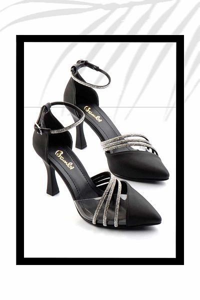 Bambi Matte Black Women's Evening Dress Shoes K01471060538