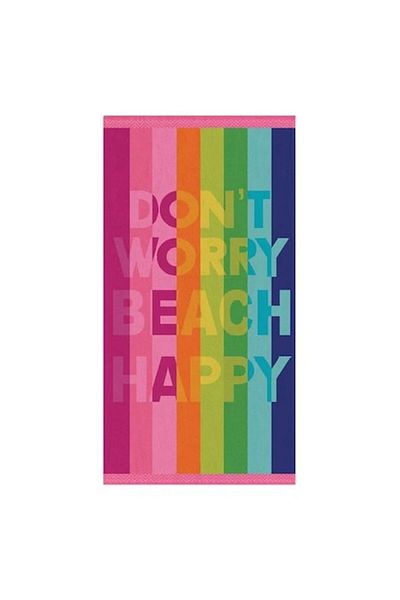 BREZIUM Cotton Beach Towel, ideal for the sea and pool, Multicolor, 150x75 cm, BREZIUM