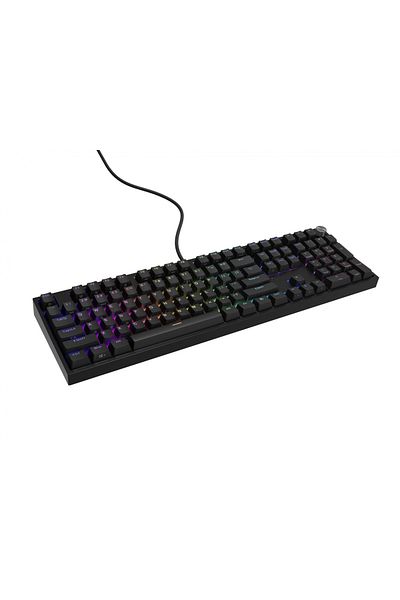 Genesis Thor 404 wired mechanical gaming keyboard, RGB lighting, Peach switches, 107 keys,