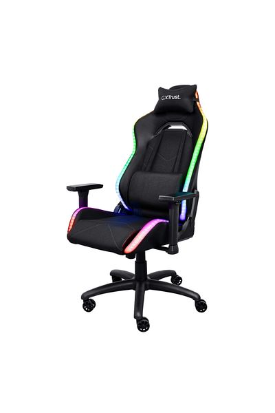 Trust GXT 719 Ruya gaming chair, RGB lighting, 5 wheels, class 4 gas lift, adjustable