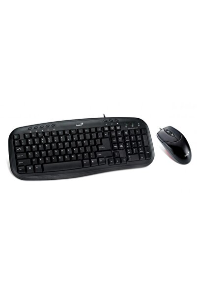 GENIUS Kit mouse tastatura Kit Genius KM-200 cu fir, negru