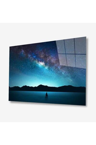 idealizbiz Pictură din sticlă peisaj natură 4 mm sticlă temperată durabilă