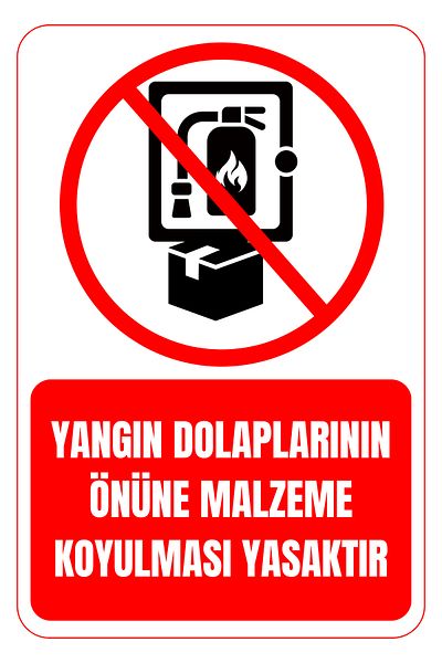 Girl Power 35 X 50 Prohibited to Place Materials in Front of Fire Cabinets Foil Printing Sticker Warning Sign