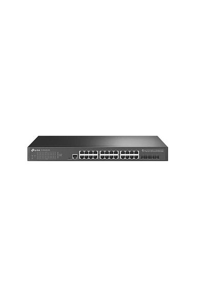 TP-LINK JetStream™ 24-Port Gigabit L2+ Managed Switch with 4 10GE SFP+ Slots and UPS Power Supply PORT