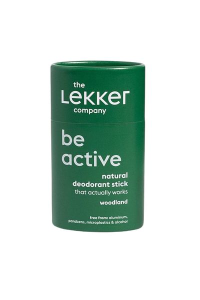 LEKKER Deodorant stick Lekker, , vegan, aluminum-free, Be active Woodland 40g (zero plastic)
