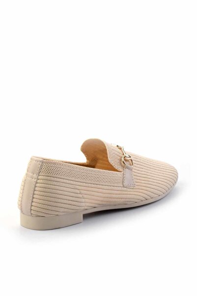 Bambi Bej Kadın Loafer Ayakkabı K01320302682