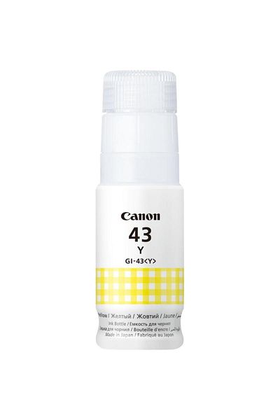 Canon GI-43Y ink cartridge, yellow color, capacity 3800 pages, 60ml, for Pixma G5