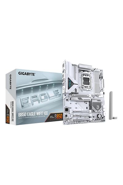 Gigabyte Placa de Baza B850 EAGLE WIFI7 ICE AM5, 4x DDR5, 1x DP 1x HDMI, 1x PCIE 5.0 x16 1x PCI