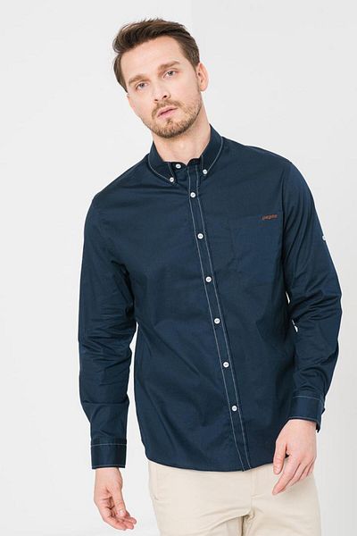 Pegas MEN'S CASUAL SHIRT DARK NAVY L