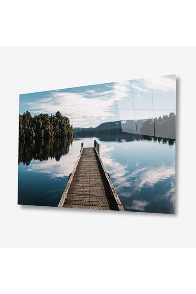 idealizbiz Pictură din sticlă peisaj natură 4 mm sticlă temperată durabilă