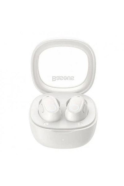 Baseus Bowie WM02 TWS headphones, wireless, bluetooth 5.3, microphone on the headset, cream