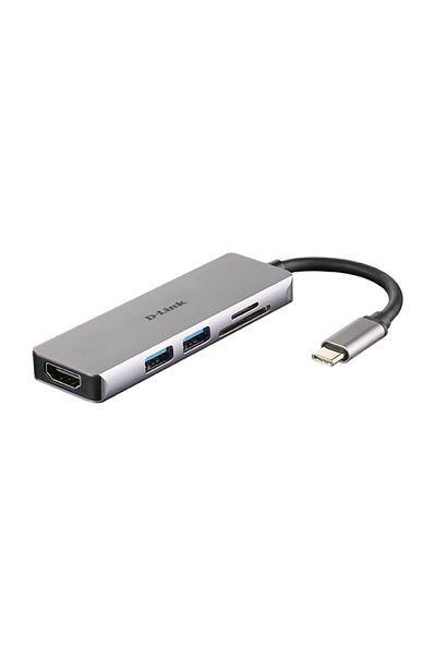 D-Link DUB-M530 5-in-1 USB-C Hub with HDMI and SD/microSD card reader, DUB-M530,1* USB-C connec