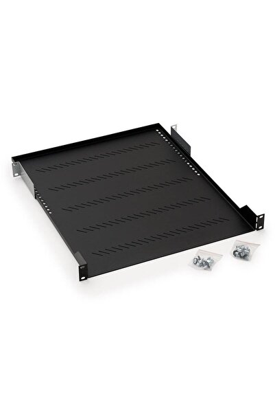 TRITON Raft perforat fix 19 " 1U, 750mm, 40kg, Negru