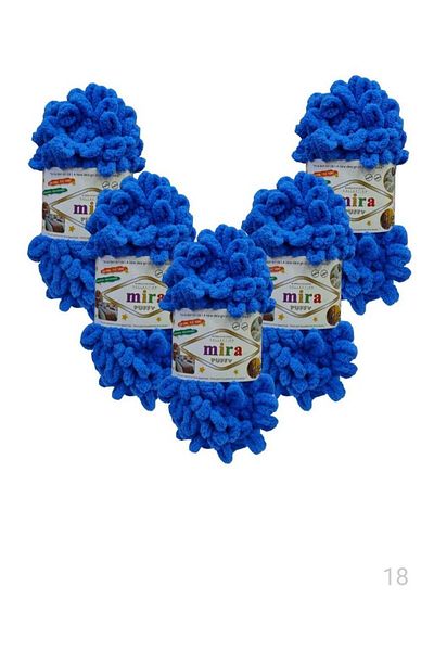 Mira 5 Rolls of Puffy Wool Yarn for Blankets and Bedspreads