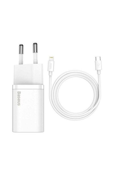 Baseus Super Si mains charger, Quick Charge 20W, 1 x USB Type-C 5V/3Amax, includes USB cable